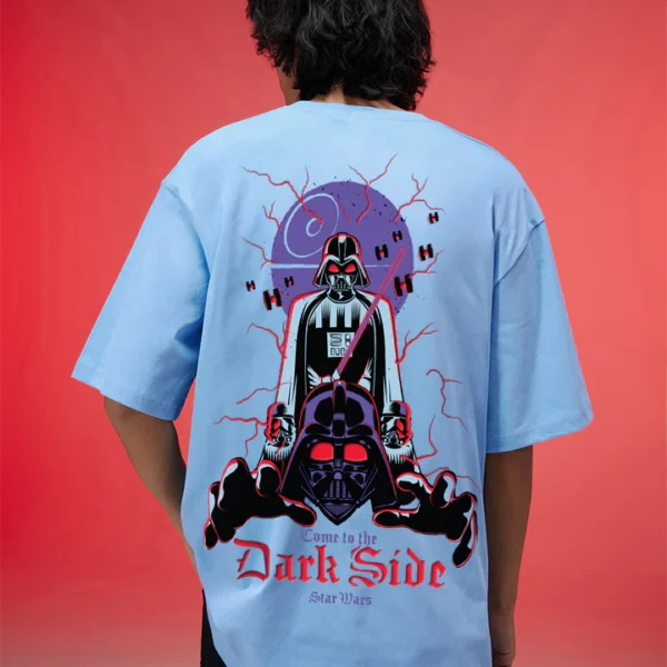 Star Wars Dark Side Dutch Canal Oversized Back Graphic Printed Exclusive T-shirt